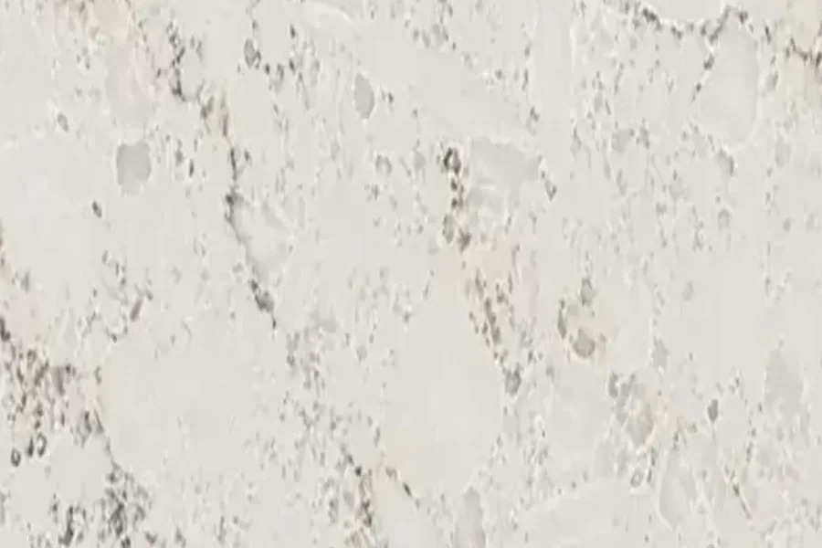 Bancadas de quartzo e de granito comparadas lado a lado.